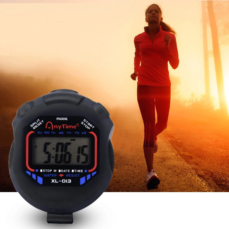 Classic Waterproof Digital Professional Handheld LCD Sports Stopwatch Timer Stop Watch With String Kitchen Accessories | Инструменты
