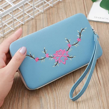 

2020 New Women's Wallet Fashion Retro Embroidery Handmade Long-style Women's Wallet Mobile