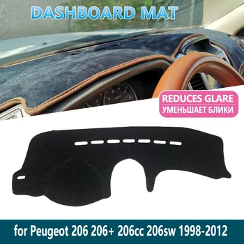 

for Peugeot 206 1998 1999 2000 2001 2002 2003 2004 2005 2006 Dashboard Mat CoverDash Inner Sun Shade Dash board Car Accessories
