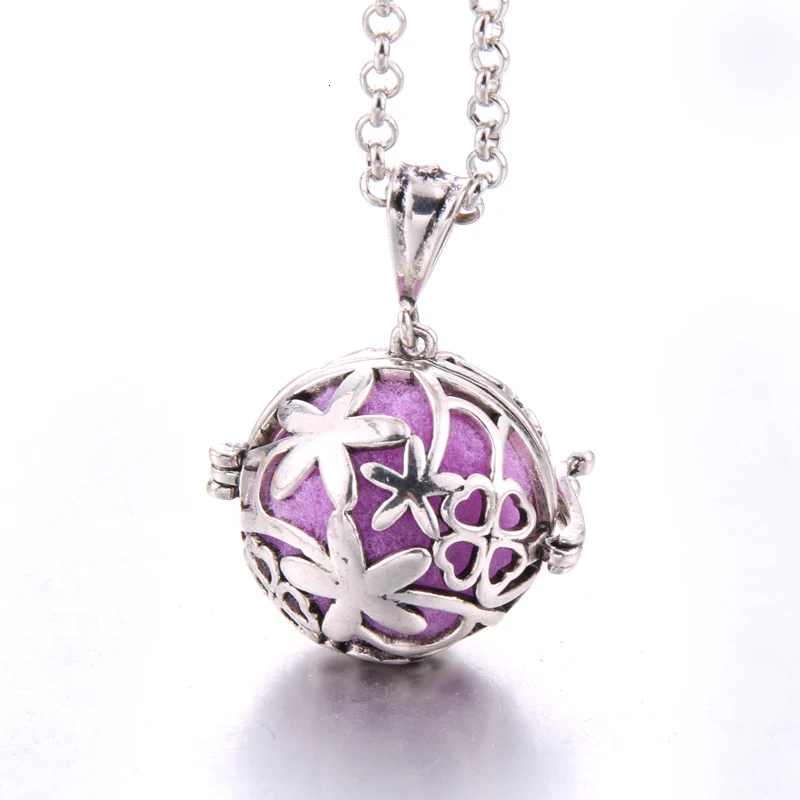 New Diffuser jewelry perfume cages Necklace Vintage Heart Necklaces Aromatherapy Essential Oil Pregnant Women Pendant necklace