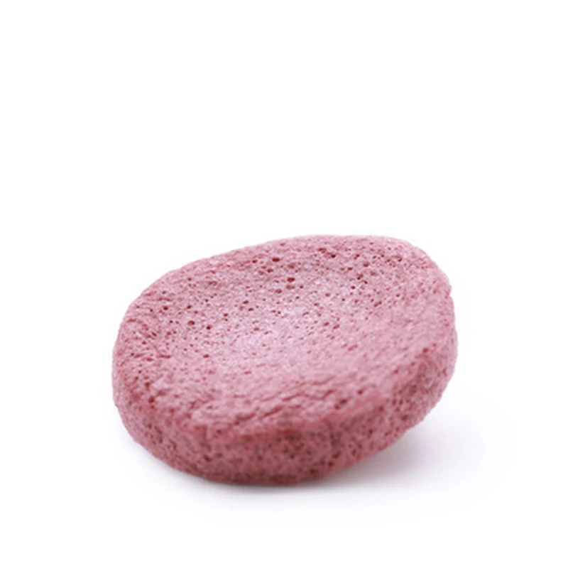 1 шт., круглая форма, спонж Konjac, косметический спонж для чистки лица, натуральный спонж Конняку, средство для очищения лица, смывка