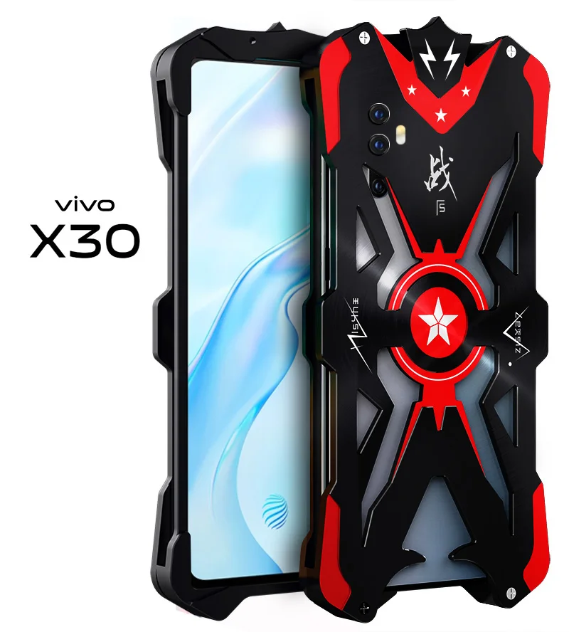ДЛЯ Vivo X30 Pro Zimon противоударный сверхмощный бронированный металлический алюминиевый чехол для телефона для Bbk Vivo X30 Pro Чехол - Цвет: For VIVO X30