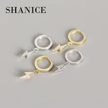 SHANICE Fashion Jewelry Women's Earrings 925 Sterling Silver Lightning Pendant Stud Earrings for Women oorbellen brincos