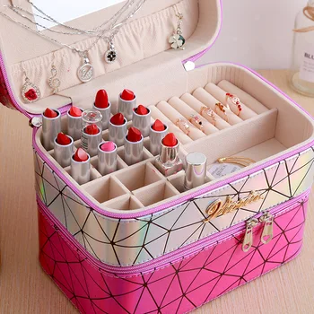 

High Quality Make Up Bag Professional Makeup Case Makeup Organizer Bolso Mujer Cosmetic Case Large Capacity Storage Bag