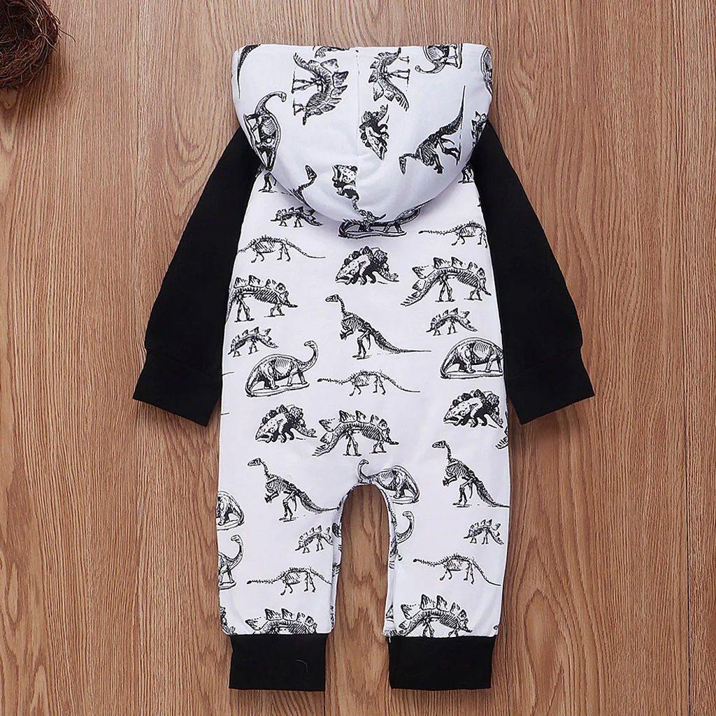 newborn winter baby clothes Infant Baby Boys Girls Long Sleeve Cartoon Print Romper Jumpsuit Clothes Outfits Clothing
