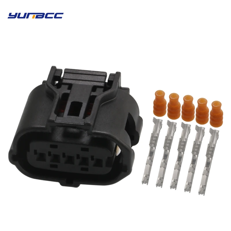 

2 Sets 5 Pin Car Connector Female TS Series MAF Sensor Plug Air Flow Meter Socket With Terminal For Toyota 6189-1046