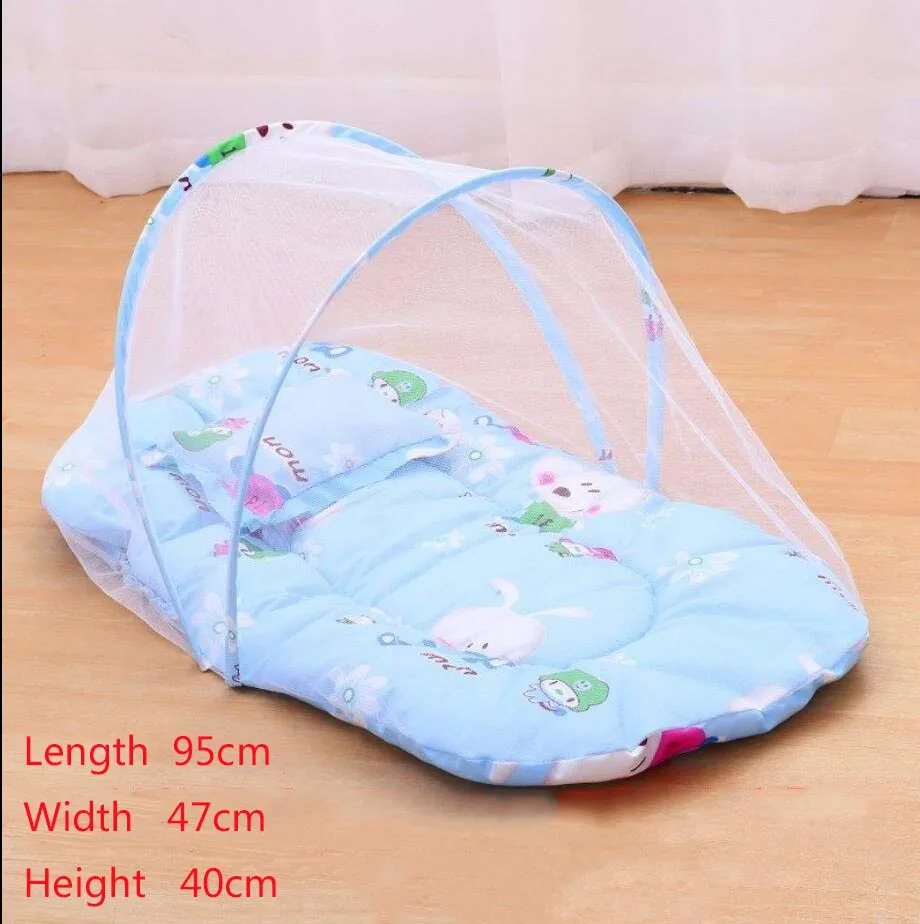 Portable Folded Baby Mosquito Net 0 3y Children Kids 3pcs Set Bed Netting Soft Mattress Pillow Multi Function Crib Tents Canopy Aliexpress Mother Kids