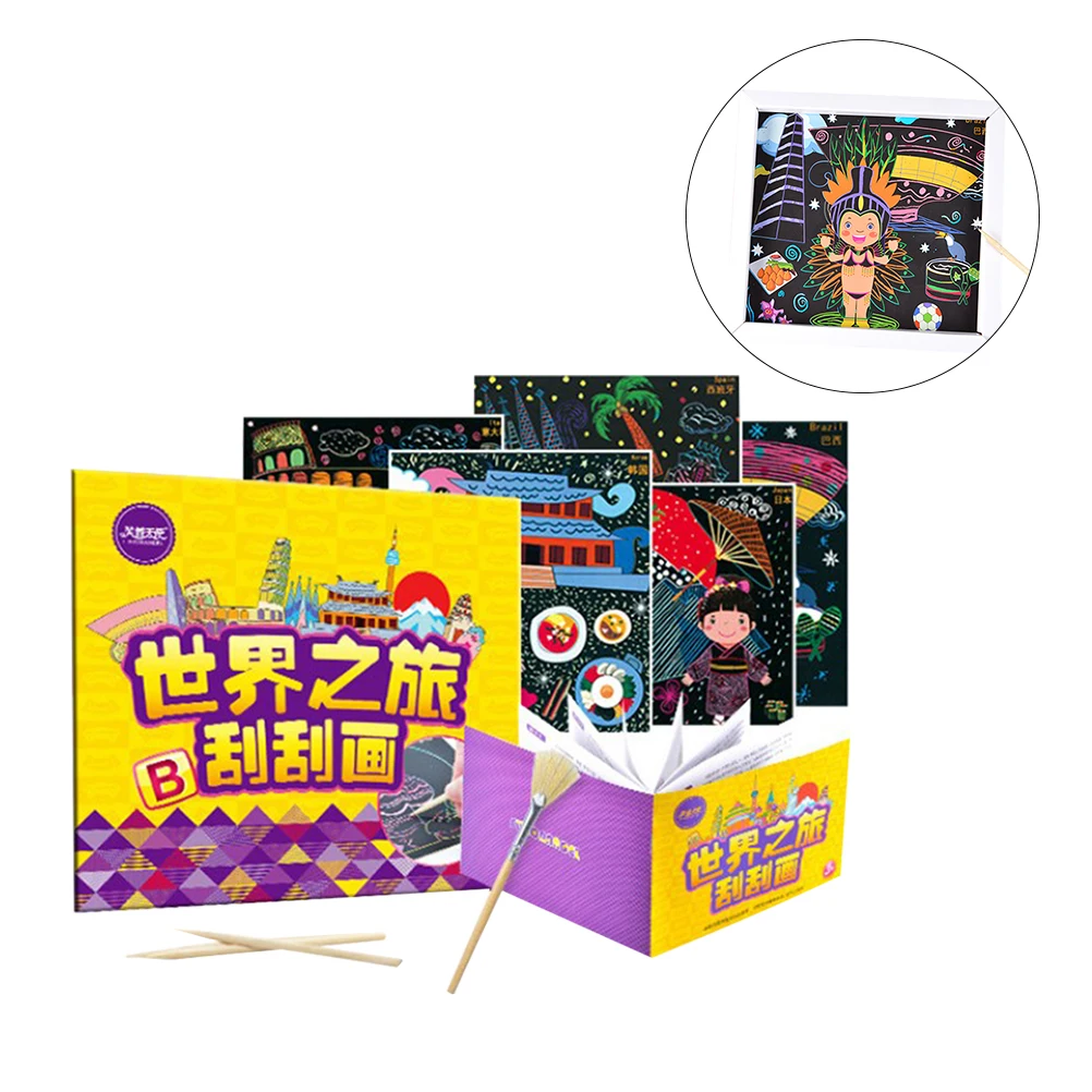 NICEXMAS, 1 шт., бумага, граффити, обучающая рисование, аксессуар для рукоделия