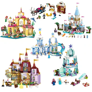 

Friends Princess Castle Building Blocks Bricks Compatible Princess Friends Figures Girl Toys Model for Kids Gift