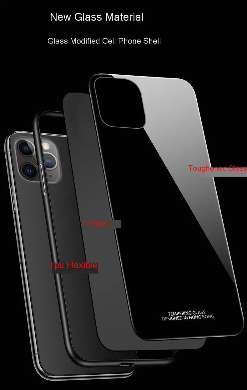 Tempered Glass Case For IPhone XS 11 Pro Max Case Luxury Soft Silicone Edge Magnet Car Holder Cover Coque On For IPhone 11 Xr 8