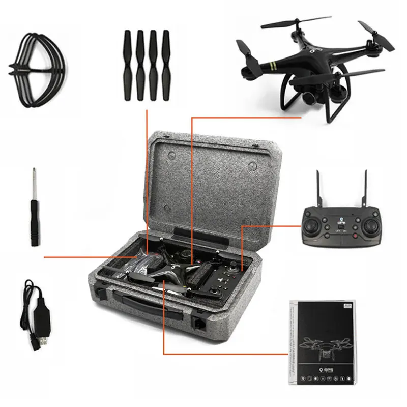 1080P HD gps Дрон 4K камера бесщеточный Квадрокоптер мотор 5G WiFi FPV RC Профессиональный