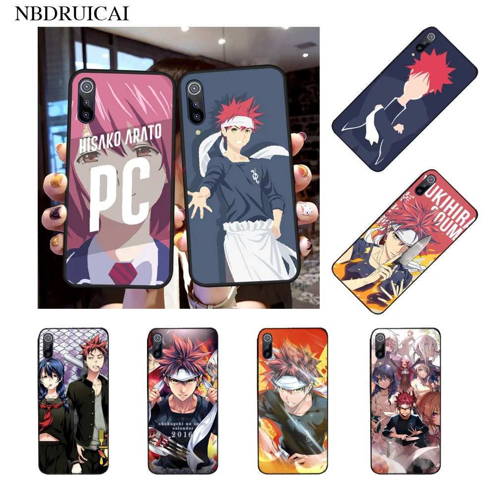 NBDRUICAI продовольственные войны Shokugeki No Soma черный ТПУ мягкий резиновый чехол для