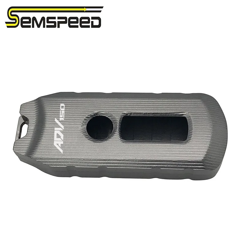 Серый Semspeed мотоциклетный CNC ключ крышка креативные продукты ключи чехол оболочка для Honda ADV150 мотоциклетный ключ чехол - Цвет: Серый