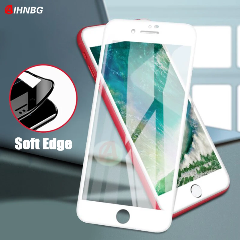 Защитное закаленное стекло 9D для iPhone 6 6s 7 8 Plus X 11 Pro защита экрана с закругленными