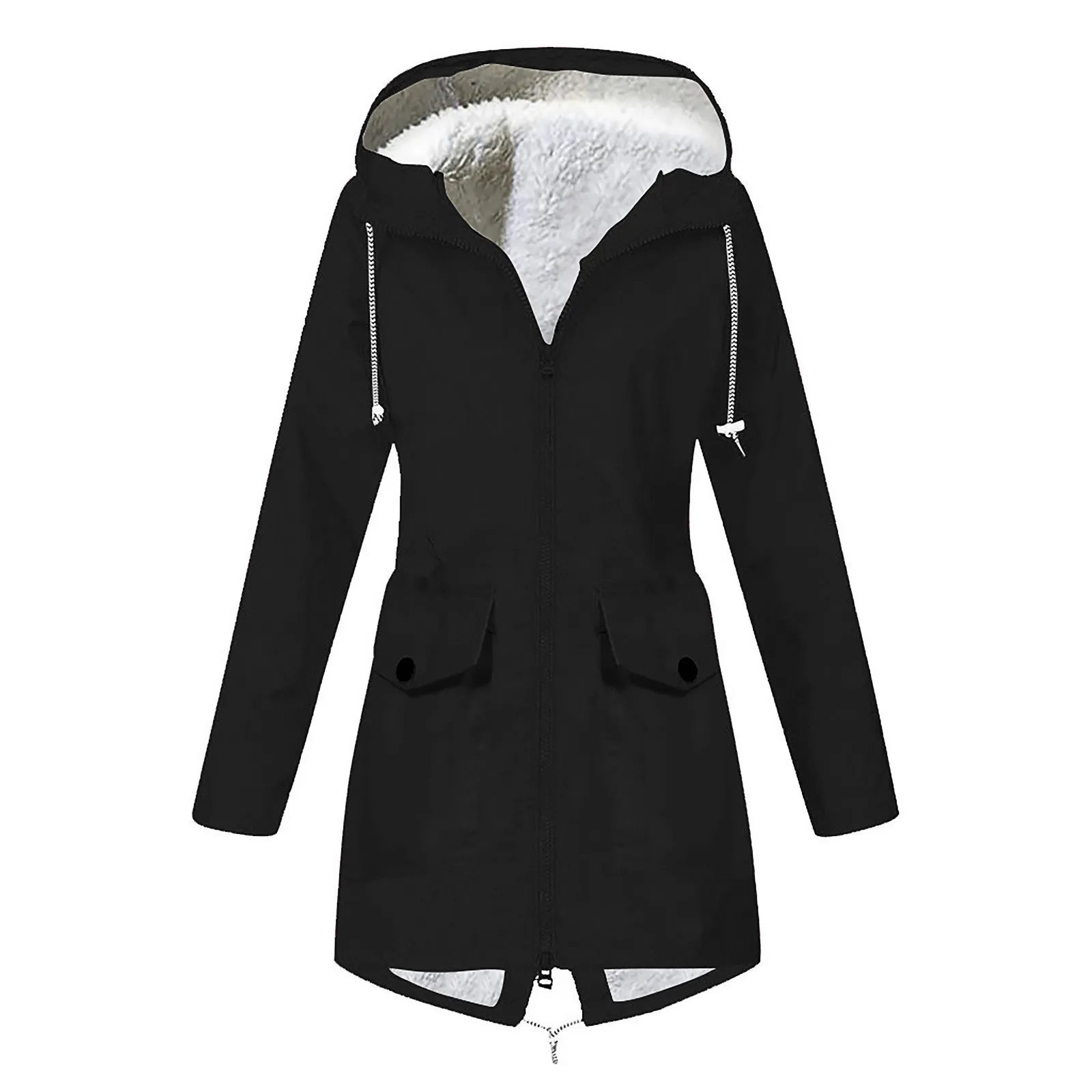 Chaqueta de Invierno para mujer, abrigo resistente al agua con capucha, cortavientos ligero # T2G