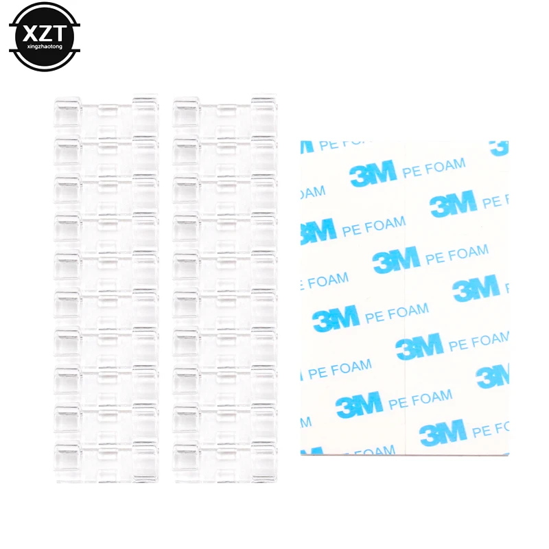 Self Adhesive Wire Manager Fxed Clamp Wire Network Cable Storage Organizer Data Cable Fixe