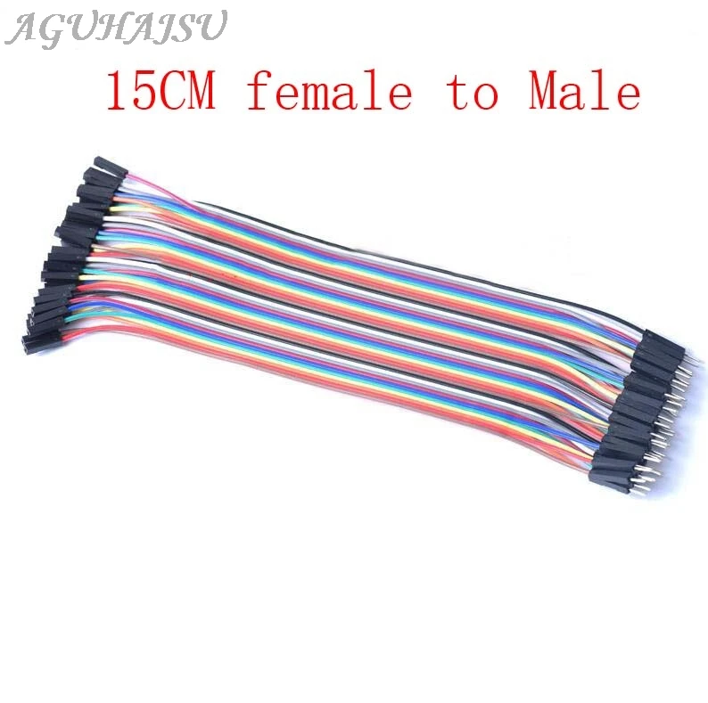 Dupont Line 40P 10 см/15 см/40 см папа-Папа+ мама-папа и женщина-женщина перемычка провод Dupont кабель для arduino DIY KIT - Цвет: 15CM female to Male