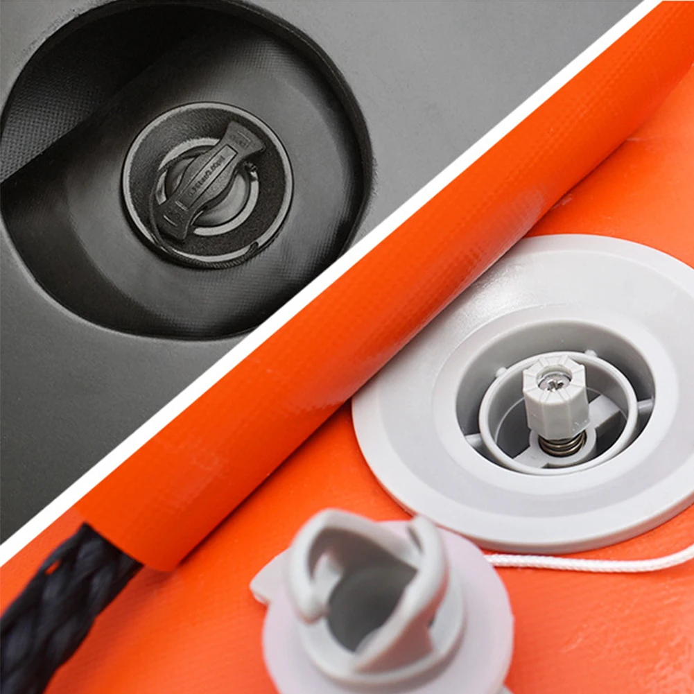 8 Holes PVC Inflatable Boat Accessories Easy Install Practical Adapter Cap Raft Kayak Wrench Secure Repairing Tool Safety - Цвет: Valve