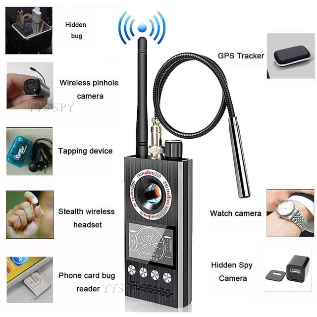 K68 Multifunctional Anti Spy Detector Hidden Camera Detector RF Signal  Wireless Bug GPS Alarm Scanner Safety Hotel Camera Finder - AliExpress