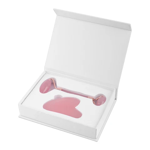 Natural Face Gua Sha Massager Resin Roller Scraper Facial Skin Care Tools Face Massage Roller Microniddle Facial Face Care