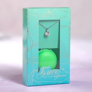 

Set of lip gloss 10 grams and pendant "Bright mood" 4467057