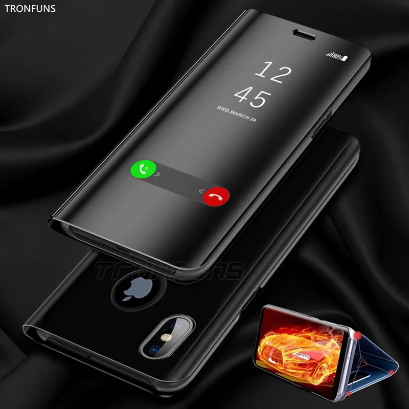Smart Mirror View Phone Case Apple iPhone 11 Pro Max 7 8 6 6s Plus Cases Luxury Flip Cover Shell For XR XS MAX X | Мобильные