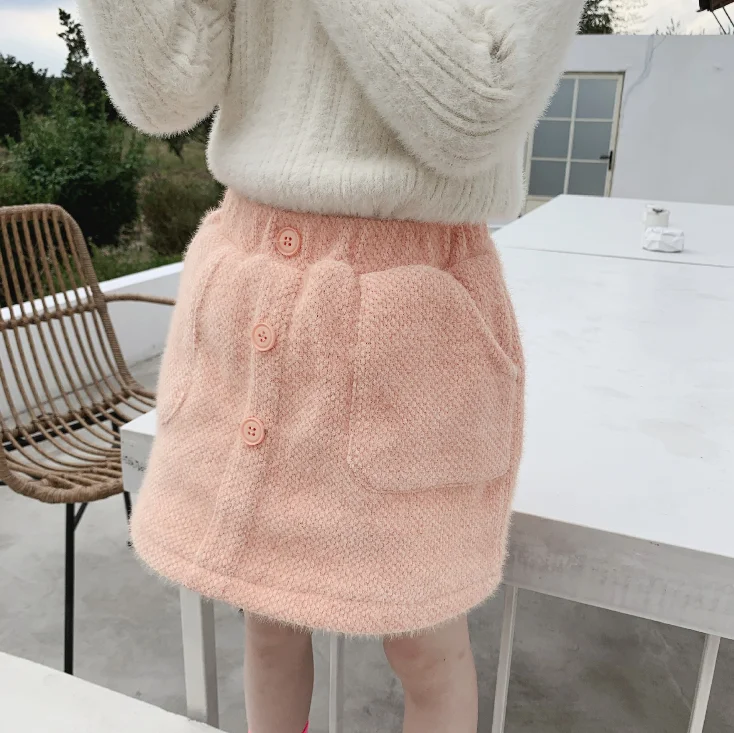 New Arrival Girls Knitted Skirt Autumn Winter Good Quality Fashion Girls Skirts 2-7 Years