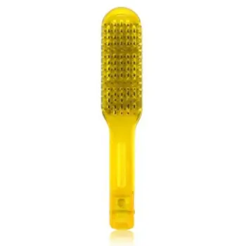 

Hair Hairdressing Double Sided Brush Clamp Natural Ceramic Plywood Straightening Comb Fibres Styling Tools 8001