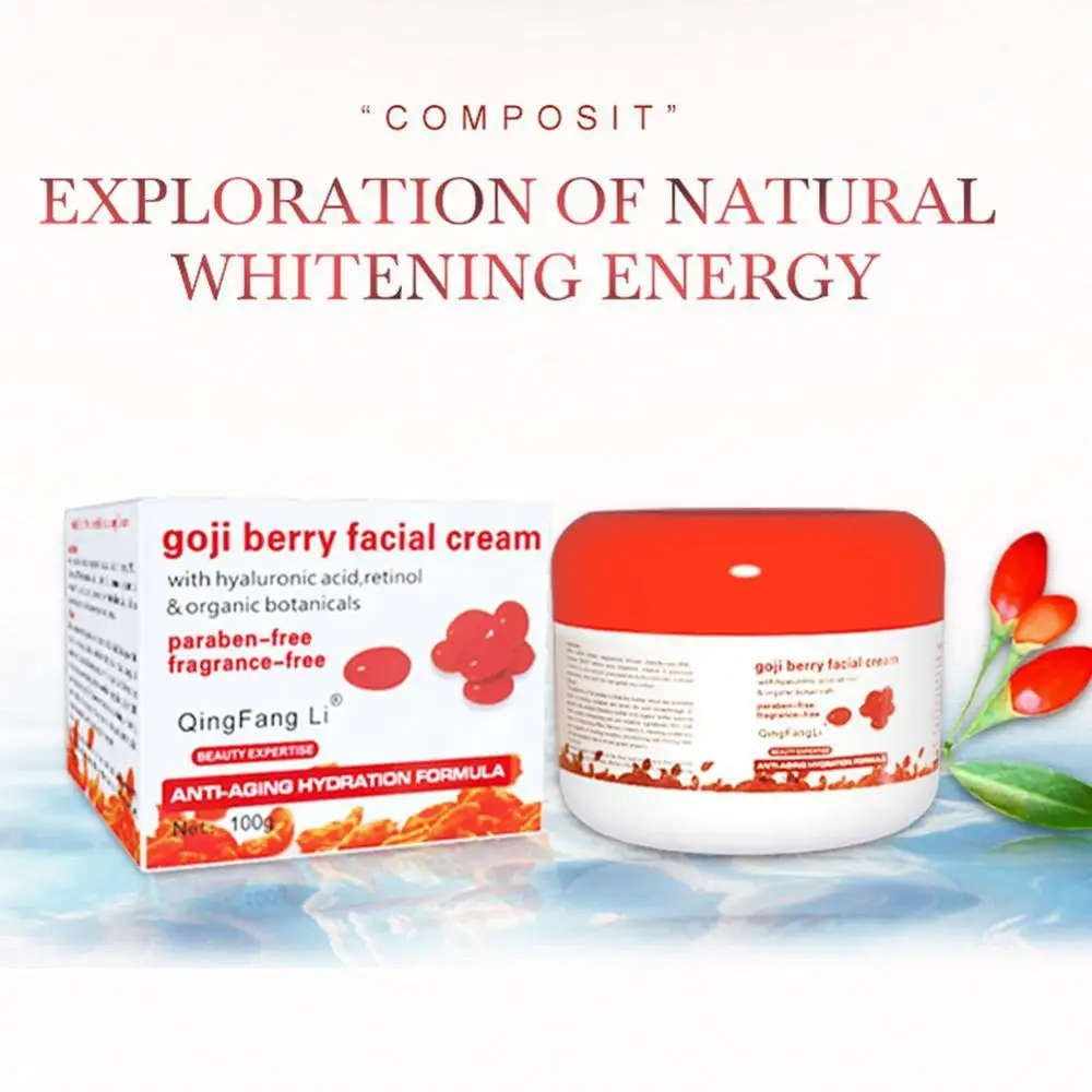 NEW Hyaluronic Acid Goji Face Cream Chinese Wolfberry Medlar Multi effect Anti wrinkle Cream Inhibit the 3