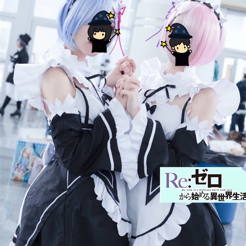 ОЗУ/рем для косплея Re:zero Kara Hajimeru Isekai Seikatsu Re Life In a другой мир кавайные сестры костюм