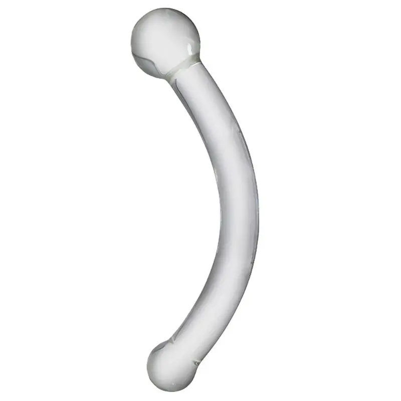 

Glass Butt Plug Curved Shape Prostate Massage Backcourt G Spot Stimulation Toy