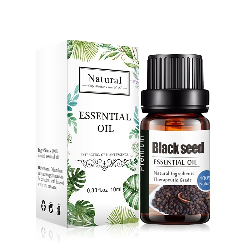 Новое поступление 10 мл чистое натуральное растительное Эфирное Масло черного семени антистрессовое ароматическое масло массажное масло для заботы о здоровье