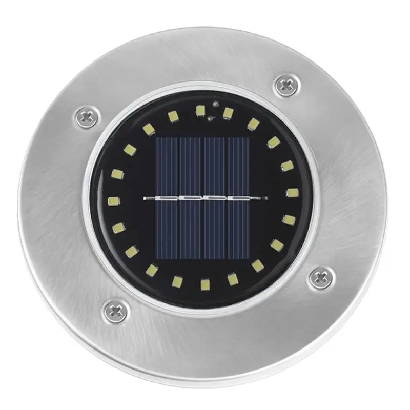 1/4 шт. 20LED Солнечный захороненный светильник на открытом воздухе похоронены путь светильник Водонепроницаемый сад Лестница светильник похоронены светильник ing уличный светильник в темное время суток