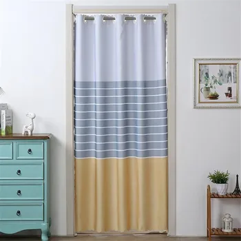 

Home curtains living room curtains landscape blue curtain partition curtain home bedroom kitchen decorative curtain