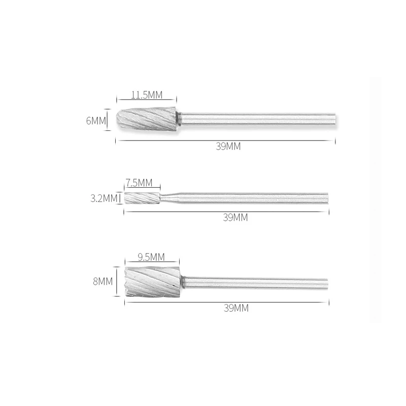 10 шт. HSS маршрутизация маршрутизатор шлифовальные биты Burr Файл Набор Фрезерный резак Модель Ремесло Dremel гравировка дерево роторный инструмент