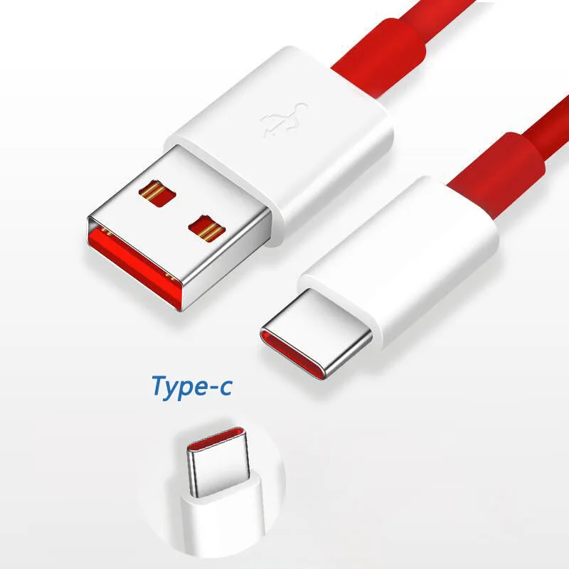 Кабель для быстрой зарядки 5 в быстрый красный 4A 100 см Лапша USB TYPE C кабель для быстрой зарядки данных для Oneplus 3 3 T 5 5 T кабель питания