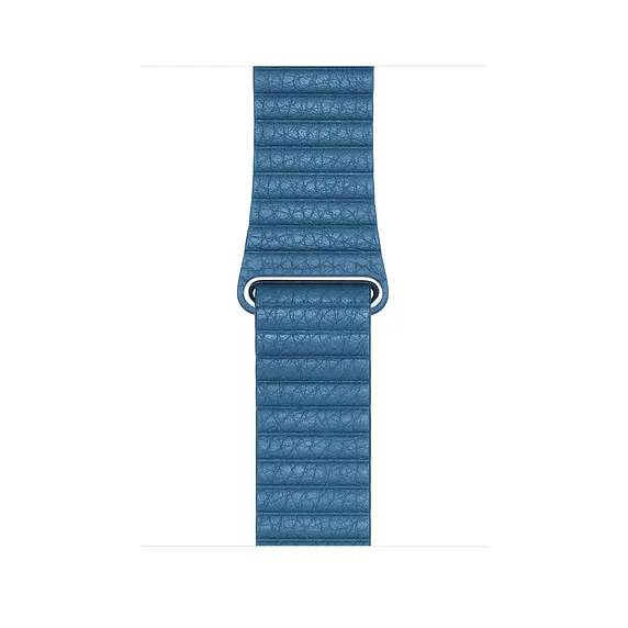 Новейший кожаный ремешок-петля для apple watch, ремешок 44 мм, 42 мм, 40 мм, 38 мм, браслет с магнитной застежкой, серия 5/4/3/2/1 - Цвет ремешка: cape blue