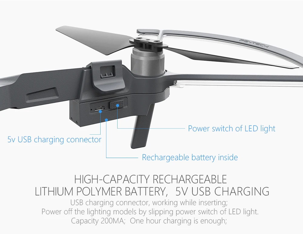 PGYTECH светодиодный пропеллер DJI Mavic Pro, защита от столкновений, светодиодный, цветной, защита освещения, защитные лезвия для DJI Mavic Pro
