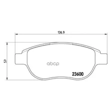 Колодки Тормозные Citroen C4/Berlingo/Fiat Doblo/Peugeot 307/Partner Передние Brembo P61068 Brembo арт. P61068