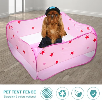 

Portable Pet Polyester cloth Cages Breathable Tent Playpen Dog Cat Folding Fence Outdoor Pet Supplies