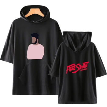 

KHALID Print Women/Men Hooded T-shirt Spring Summer Harajuku Casual Fashion Short Sleeve Tshirt Hot Sale