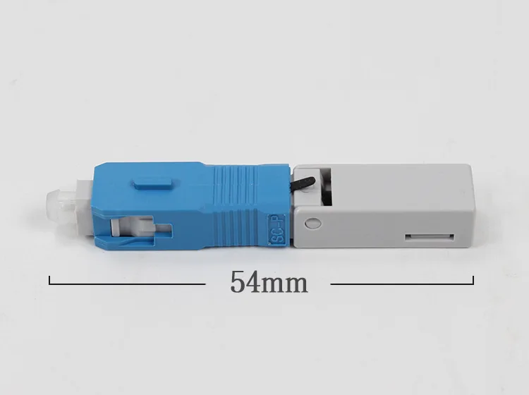 100 pcs SC UPC Fast Connector Snap type SC adapter FTTH Flat Fast Quick field Assembly fiber cable connector
