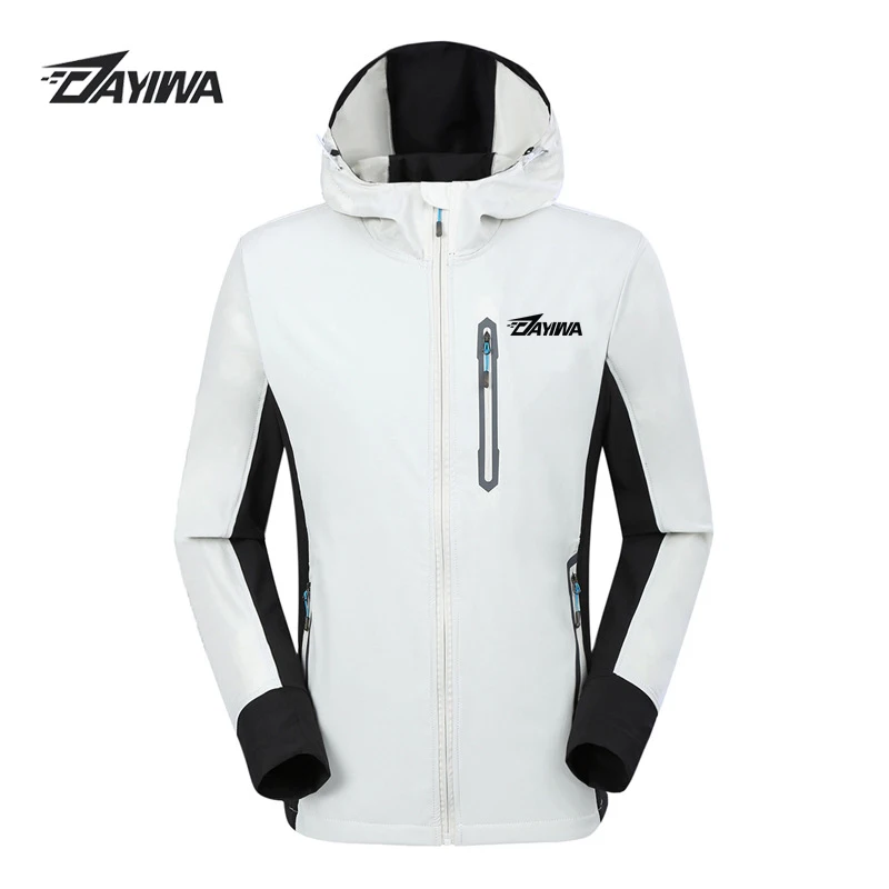 1 шт. Dayiwa осень весна рыбалка Pesca одежда для мужчин ветрозащитный Спорт на открытом воздухе быстросохнущая кемпинг рыбалка куртка пальто - Цвет: White