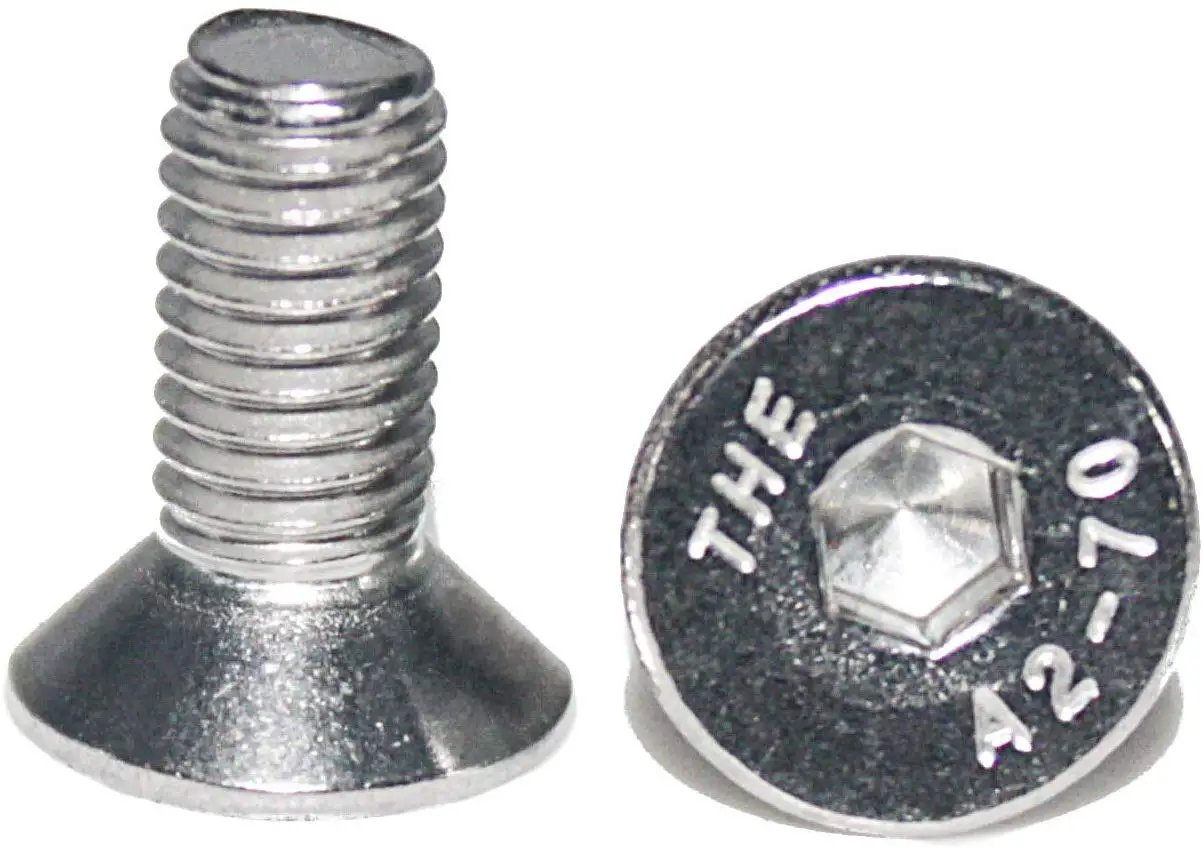 

Fullerkreg 18-8 Stainless Steel Hex Drive Flat Head Screw M8 x 1.25 mm Thread, 12 mm Long,Packs of 25