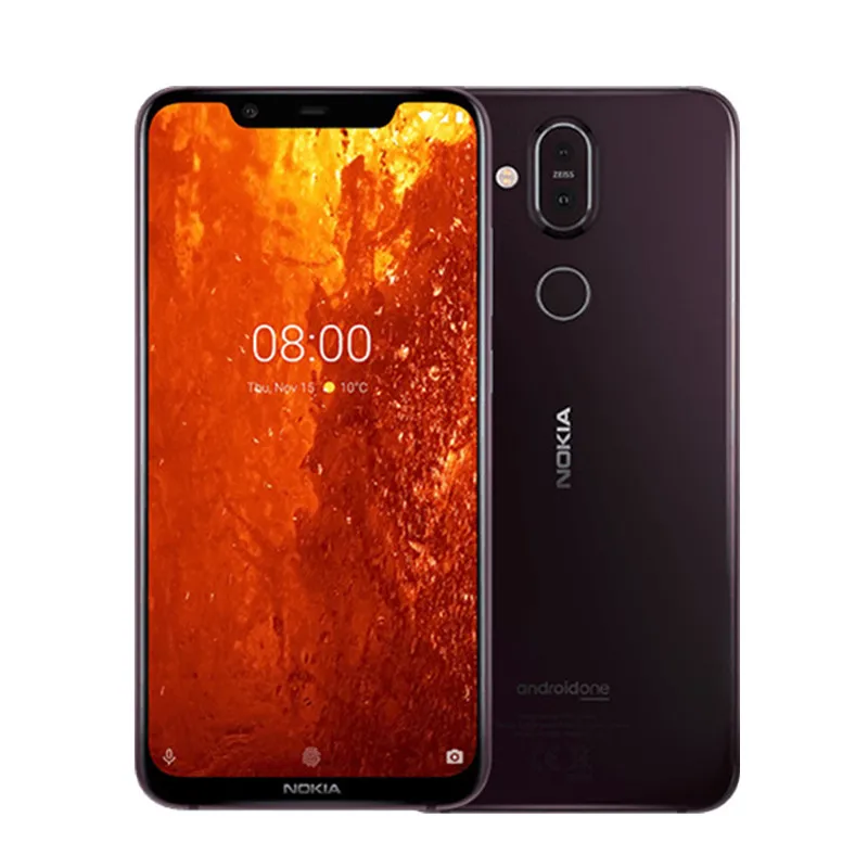 NOKIA 8,1 глобальная версия смартфона 6,1" 4/6 ГБ Оперативная память 64/128 ГБ Встроенная память Snapdragon 710 Android 10 3500 мАч Зарядное устройство для зарядки мобильного телефона