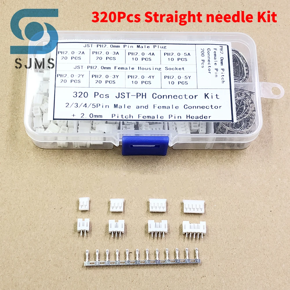 230/320 Stück PH2.0 2p 3p 4p 5 Pin 2,0 mm Pitch Terminal Kit/Gehäuse/Pin Header JST Connector Wire Adapter PH Kits – Detail 5