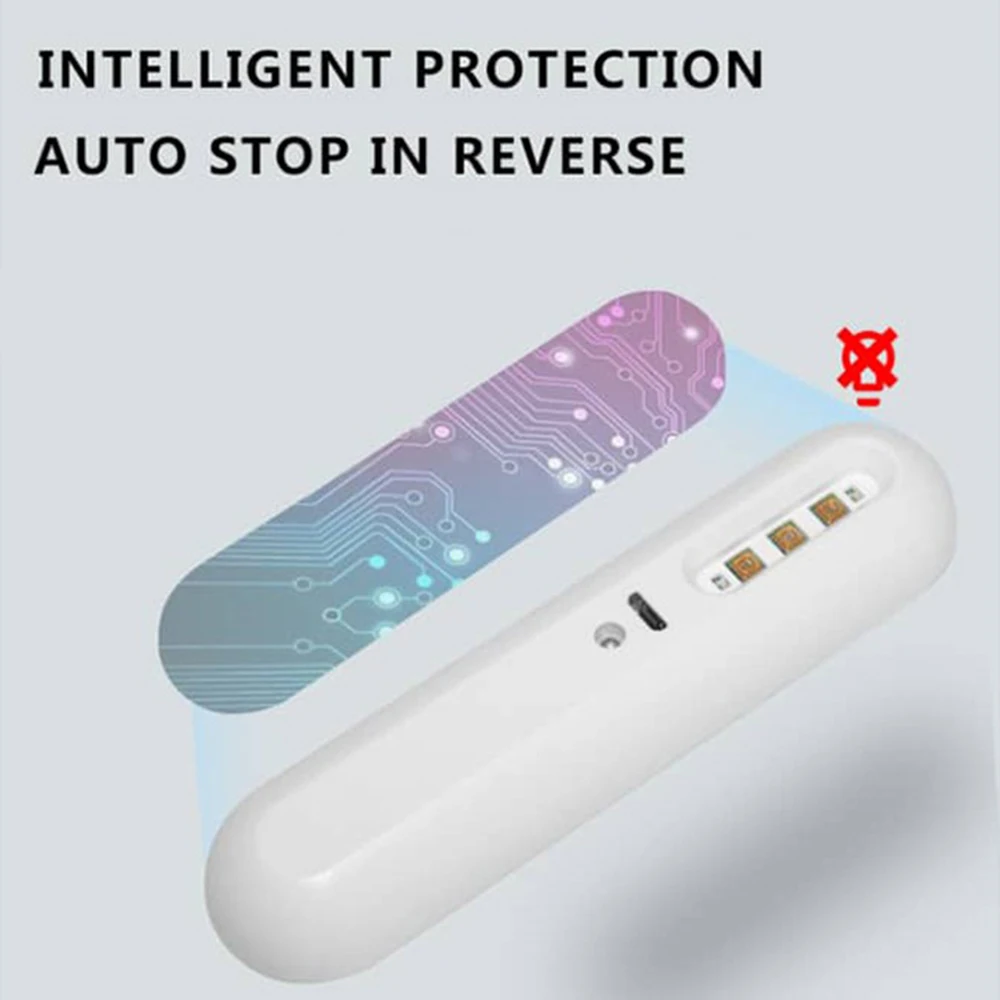 Handheld UV Disinfection Lamp UV Sterilization Stick Portable Rechargeable Bacteria UVC Sanitizers Traveling Sterilizer Lamp