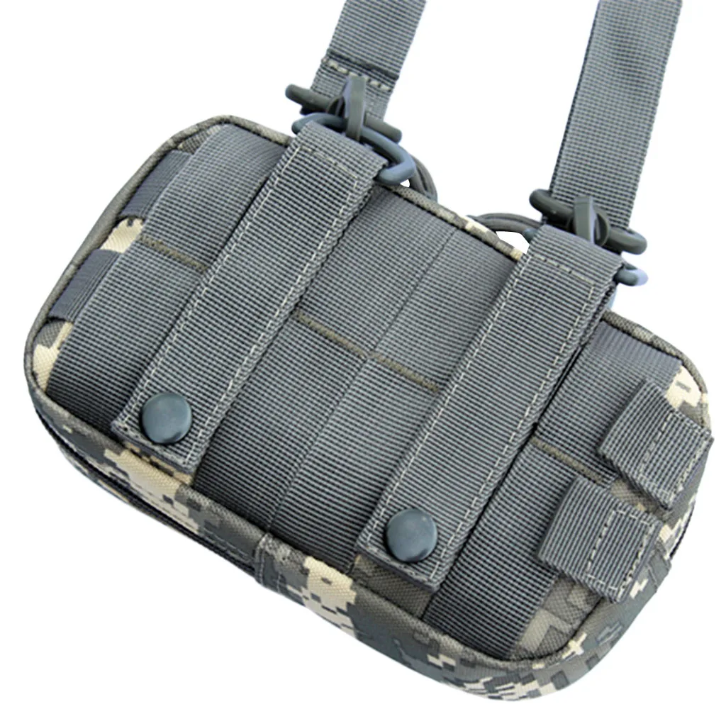Прочный 1000D нейлоновый MOLLE маленький универсальный чехол сумка с талией Велоспорт Кемпинг 6," x 4,7" x 1,2"