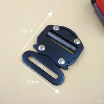 

High Quality 4Pcs Black Quick Side Release Metal Buckle For 45mm Webbing DIY Outdoor Sport Tactical Belts Bags Accessories