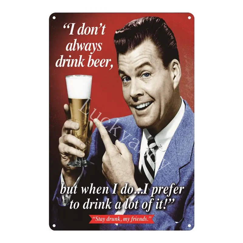 Cheers Man Cave холодное пиво без рабочей группы терапия металлические жестяные знаки Бар Паб Клуб домашние декоративные Ретро наклейки на стену ALL001 - Цвет: 12